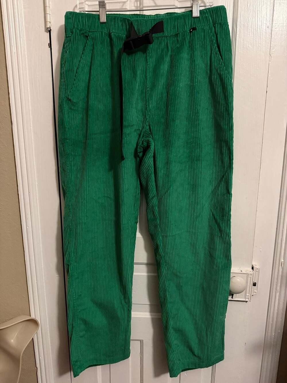 The Hundreds Green Corduroy Belted Pants Large
